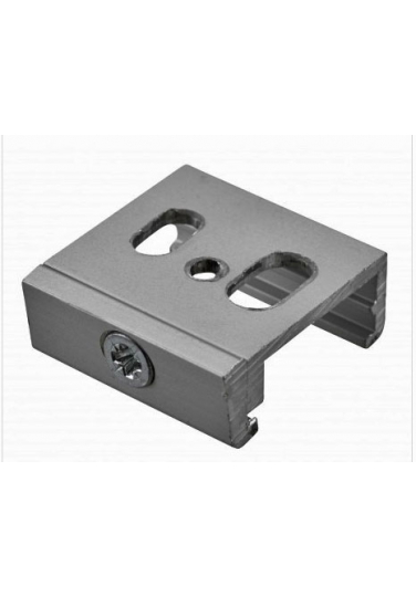 príchyt 3-fázovej lišty sivý